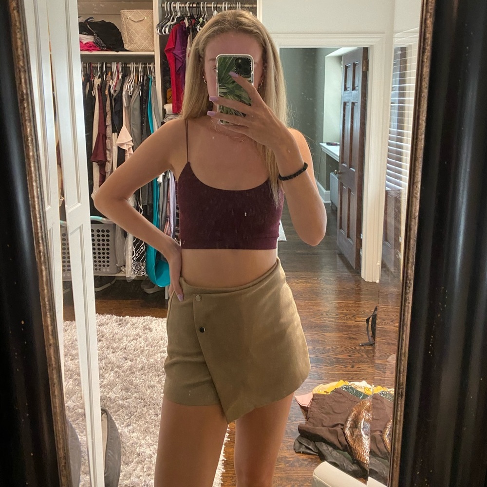Tan brown skort